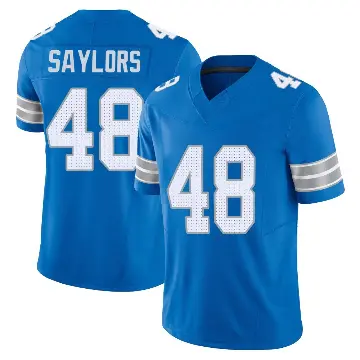 ＃48 Youth Jacob Saylors Blue Limited Detroit Lions Vapor F.U.S.E. 2nd Jersey